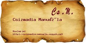 Csizmadia Manuéla névjegykártya